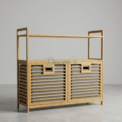 Bamboo Duo Laundry Hamper