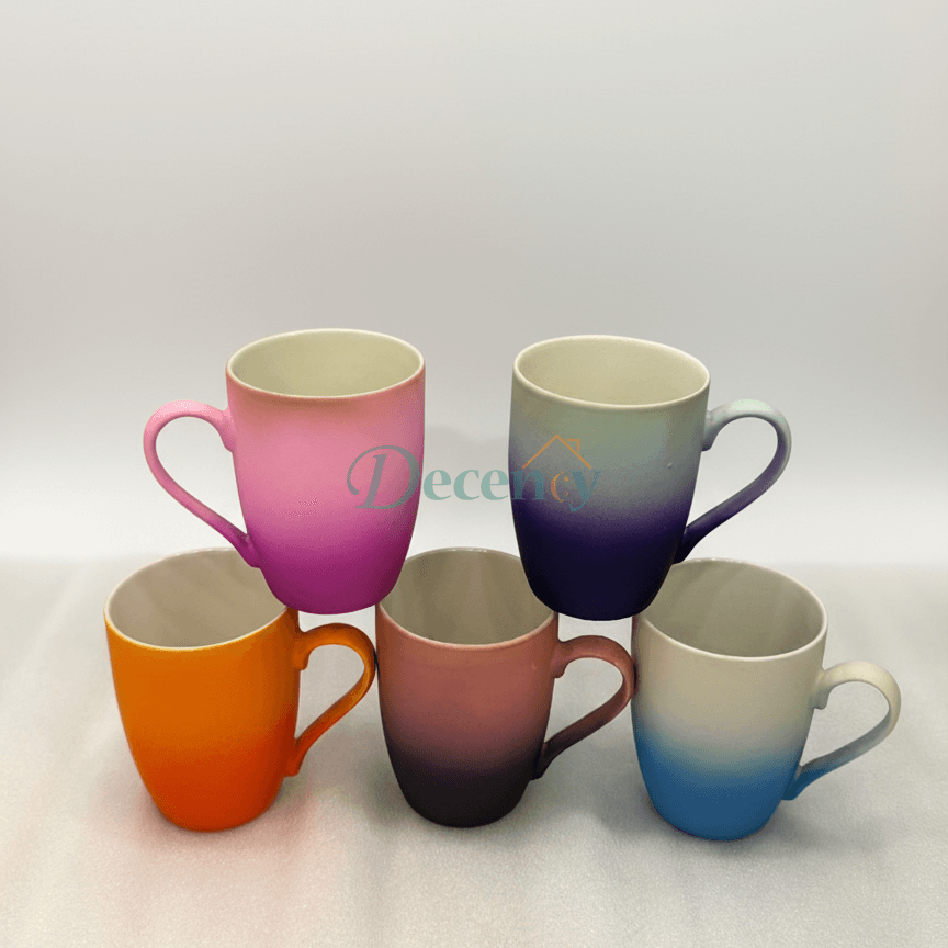 Modern Aesthetic Fade Design Ceramic Mugs
