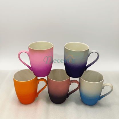 Modern Aesthetic Fade Design Ceramic Mugs