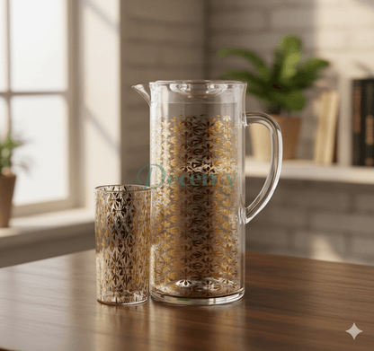 Acrylic Glass Pitcher and Jug  Set