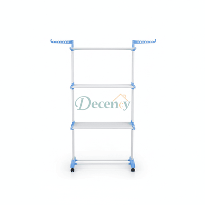 Attachable 3-Tier Wall Mount Towel Rack Holder for Bathroom and Laundry Area