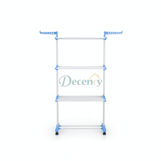 Attachable 3-Tier Wall Mount Towel Rack Holder for Bathroom and Laundry Area