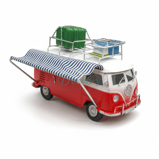 Vintage Metal Camper Van Model (7.5 inch) Antique Home Decor Showpiece