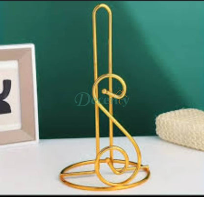 Gold Metal Tissue Paper Box Dispenser for Dining Table and Bathroom in Pakistan
