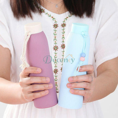 Water Bottle With Silicone Cover 350ml