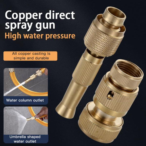 High Pressure Water Gun Direct Injection Water Hose Copper Joint Conversion Head Watering Car Wash