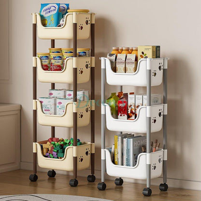 3 Layer Multi-Drawer Rolling Organizer Cart