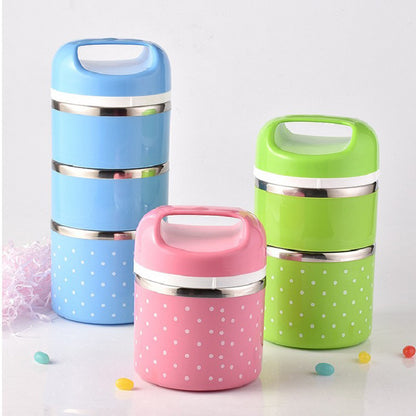 Stainless Steel  Round Lunch Tiffin Box