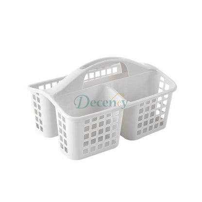 Plastic Storage Shower Caddy Basket With Handle