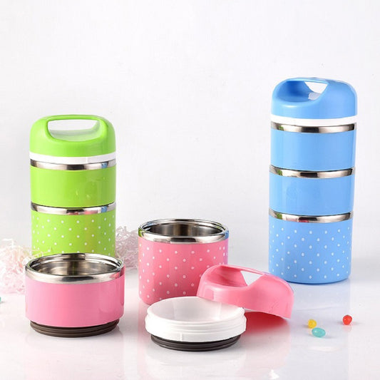 Stainless Steel  Round Lunch Tiffin Box