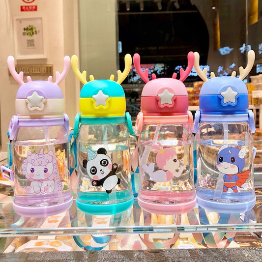 Sipper Juice Drink Water Bottle for Kids Cups