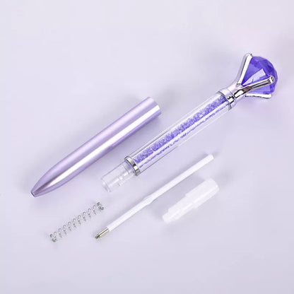 Diamond Rotating Quick Sand Ball Pen