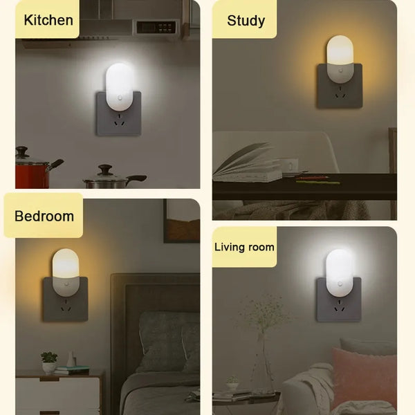 Led Mini Night Light Switch Plug-In Led Light Eye Protection Night Light Lamp