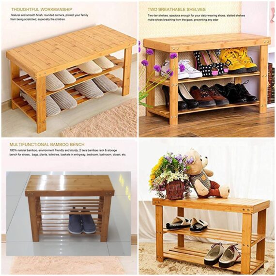 Solid Wood Shoe Rack