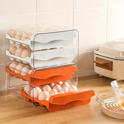 2 Layer Drawer Egg Storage Box