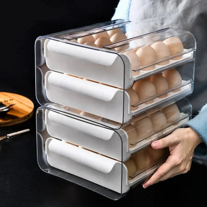 2 Layer Drawer Egg Storage Box