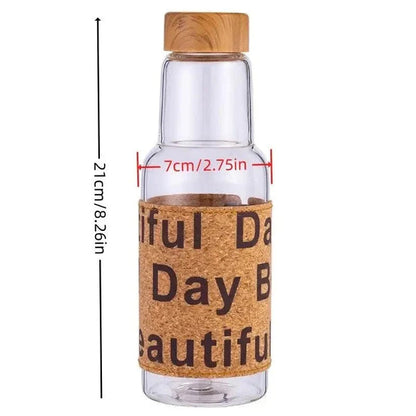 Beautiful Day Wooden Cap Water Bottle