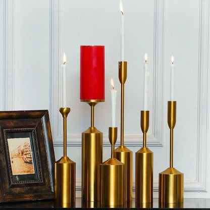 Set of 6 Metal Decorative Candle Holders