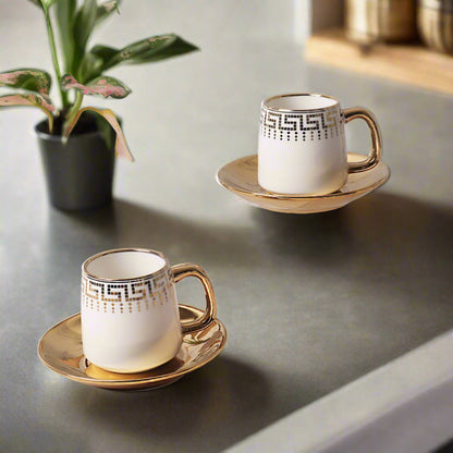 Luxury 12 pc Mugs and Saucer set