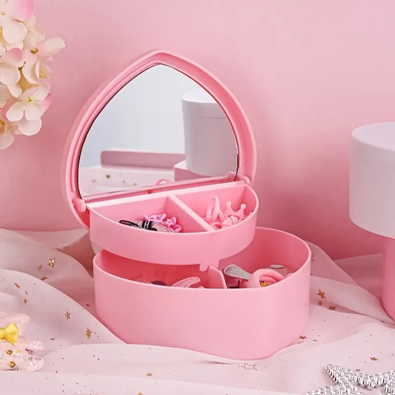 Cute Heart-Shaped Jewelry Box