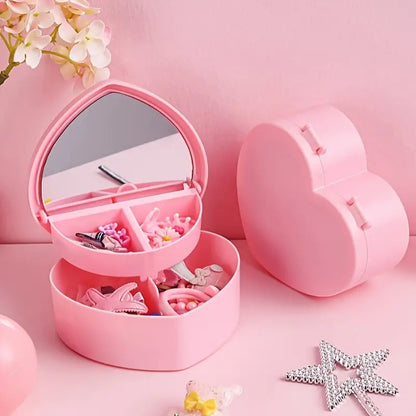 Cute Heart-Shaped Jewelry Box