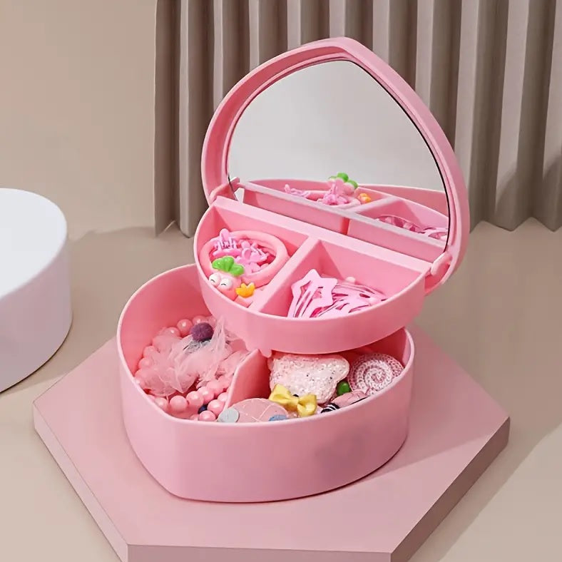 Cute Heart-Shaped Jewelry Box