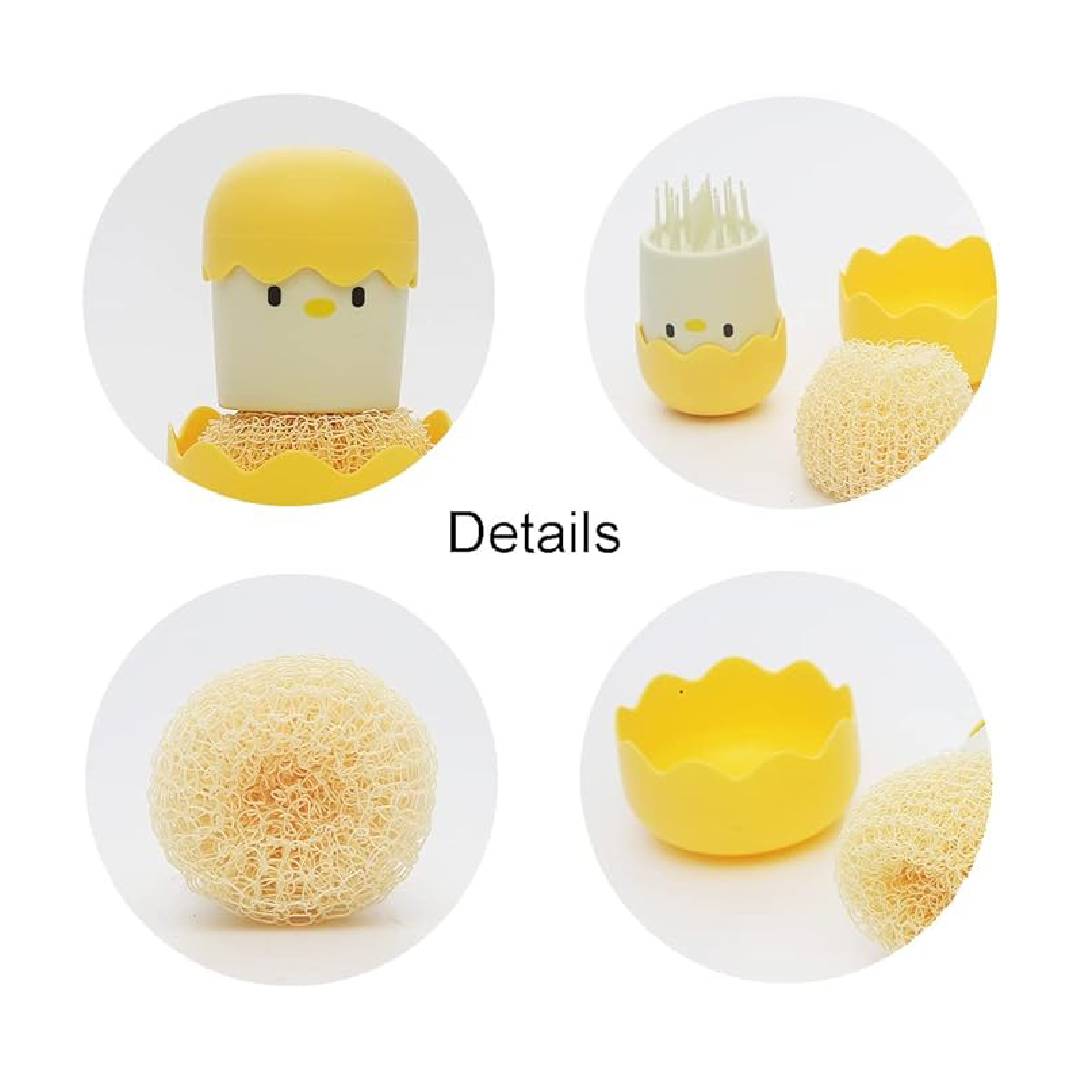 Multipurpose Cute Eggshell Chicken Cleaning Brush