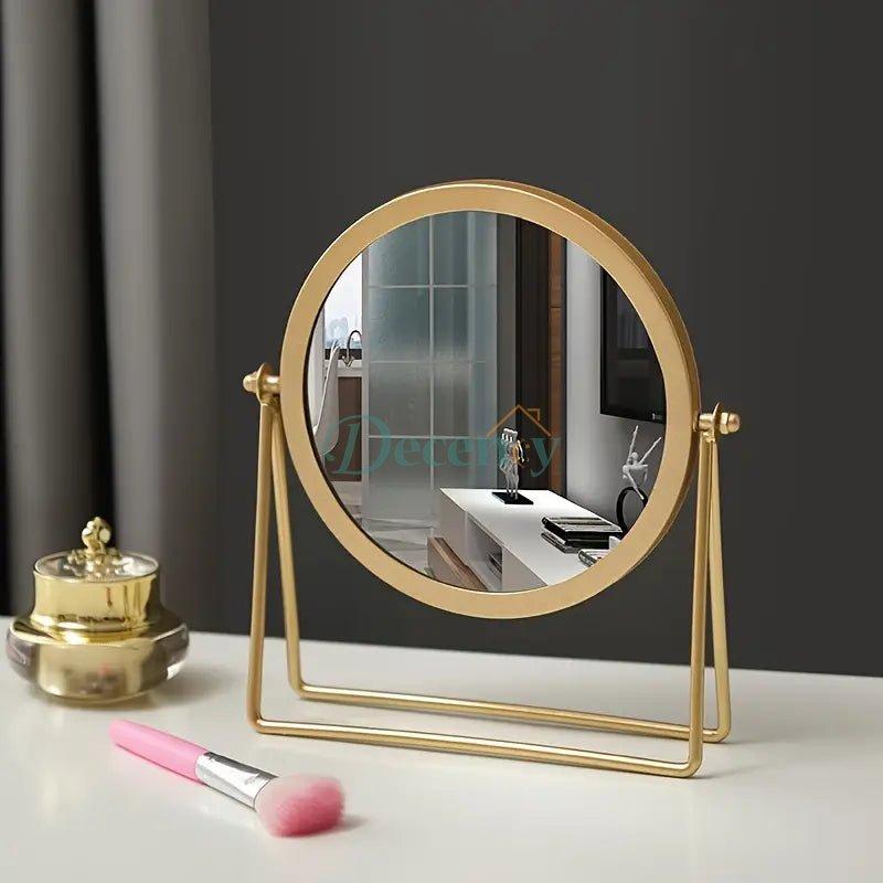 Desktopmirror NORDIC GOLDEN DESKTOP MIRROR – Decency
