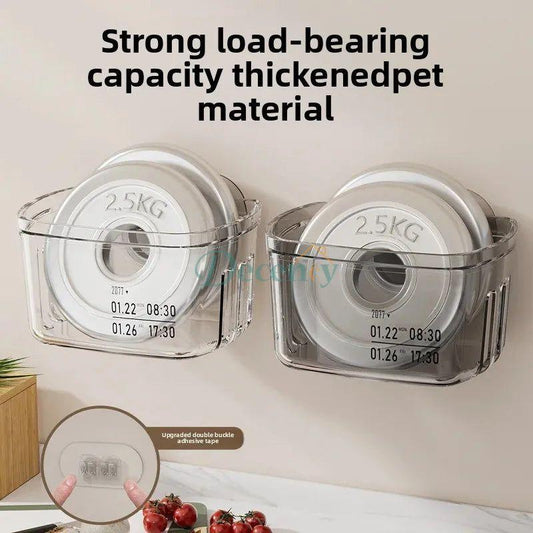 Wall Mounted  Storage Box – Transparent Kitchen Organizer
