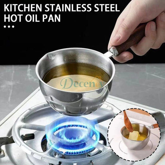 Stainless Steel Mini Milk & Hot Oil Pot with Handle