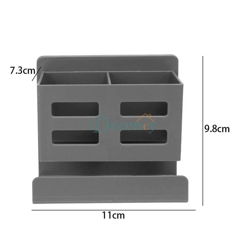 Hole-Free Bathroom Storage Rack – Wall-Mounted Washbasin Organizer