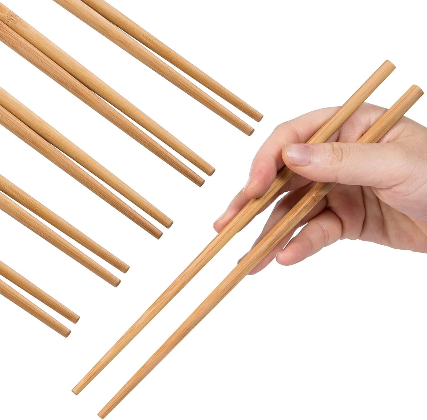 10 Pcs Wooden Bamboo Chopsticks