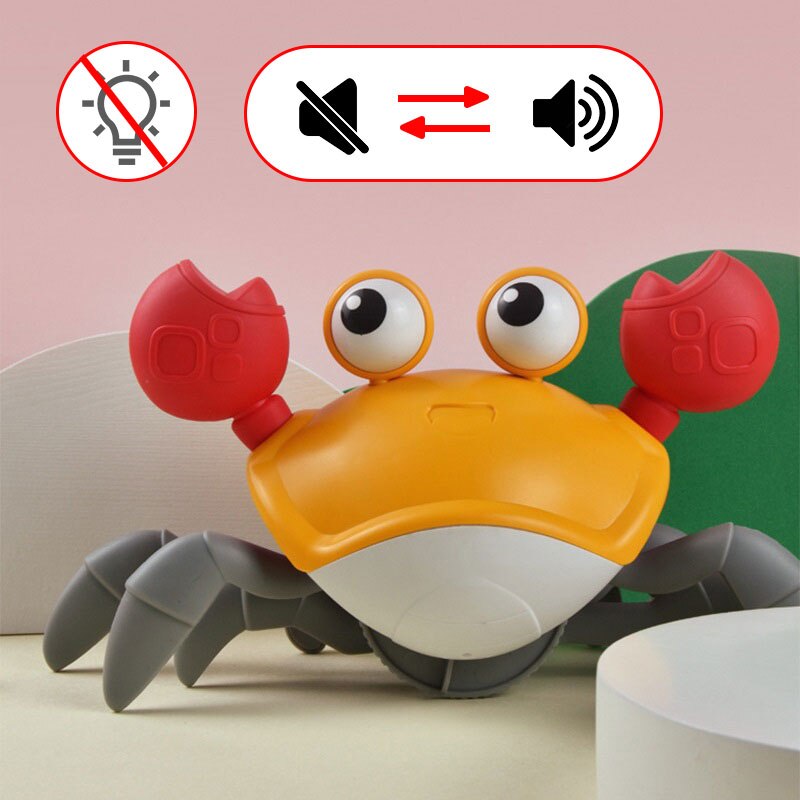 RECHARGEABLE ESCAPE ELECTRIC CRAB MUSICAL TOYS WITH INDUCTION