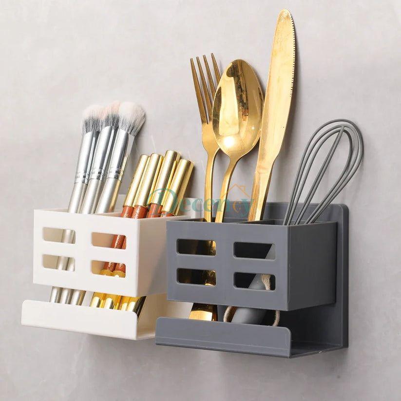 Hole-Free Bathroom Storage Rack – Wall-Mounted Washbasin Organizer