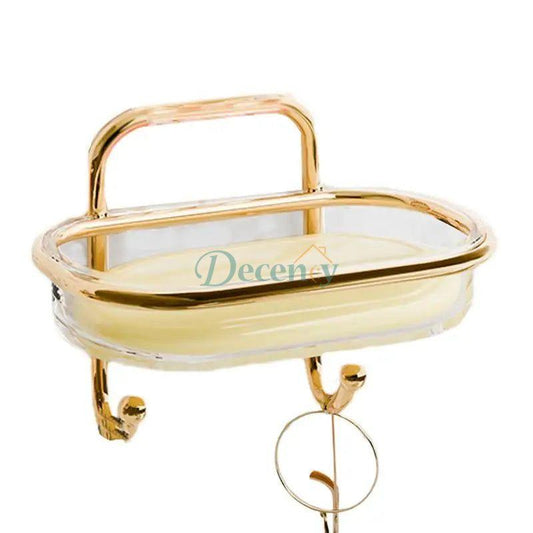 Wall Mount Soap Holder – Adhesive Sponge & Soap Tray with Drain (Random color)