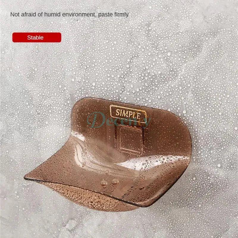 No-Drill Wall Mounted Soap Rack – Self-Adhesive Bathroom Holder (Random color)