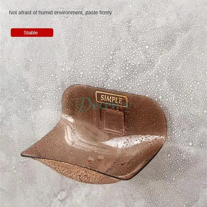 No-Drill Wall Mounted Soap Rack – Self-Adhesive Bathroom Holder (Random color)