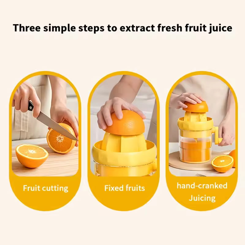 Manual Citrus Juicer – Easy Hand Press Lemon & Orange Squeezer