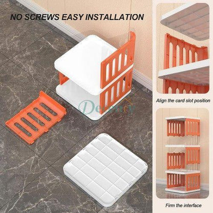5-Tier Shoe Storage Rack, Compact Narrow Shoe Cabinet Organizer