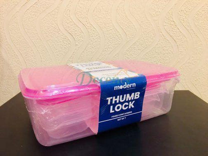 Thumb Lock Storage Box – 7 Pcs Set