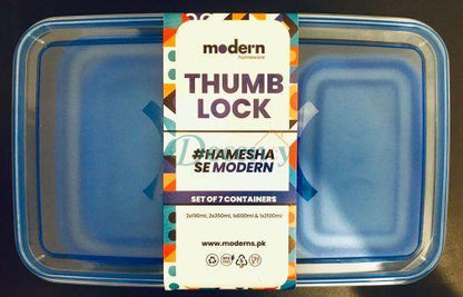 Thumb Lock Storage Box – 7 Pcs Set