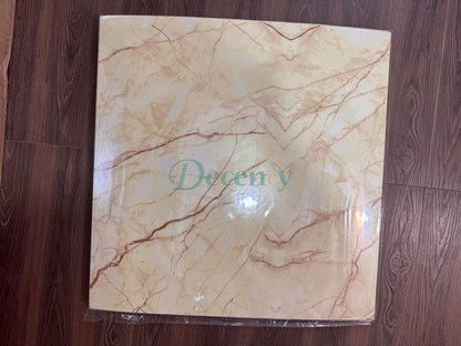 60x60cm Marble Gold 3D Self-Adhesive Waterproof Kitchen Tile Decal