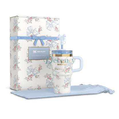 The Stanley X LoveShackFancy Holiday Quencher | 20  OZ - Rosa Beaux Blue