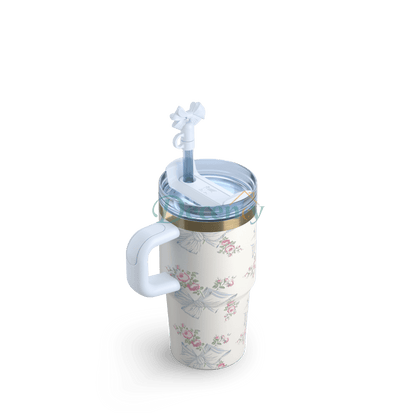The Stanley X LoveShackFancy Holiday Quencher | 20  OZ - Rosa Beaux Blue