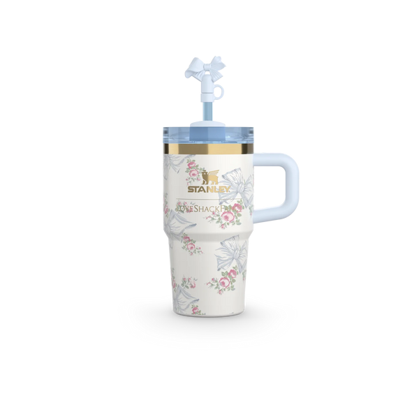 The Stanley X LoveShackFancy Holiday Quencher | 14 OZ - Rosa Beaux Blue