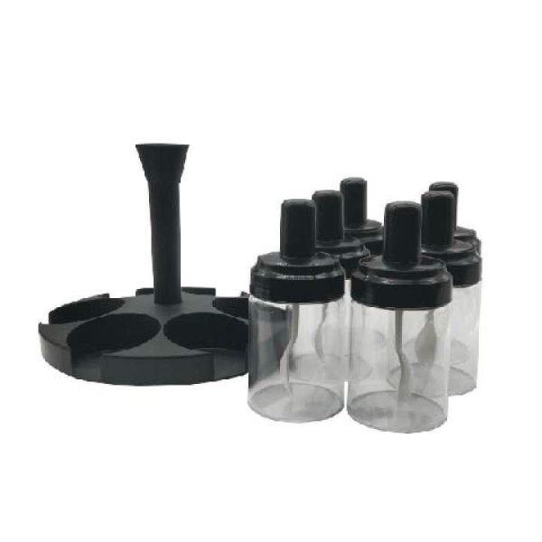 6 Pcs Revolving Spice Jar