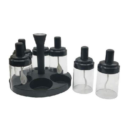 6 Pcs Revolving Spice Jar