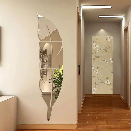 3D Acrylic Decor Mirror Wall Sticker for Dining Room Wall Decor