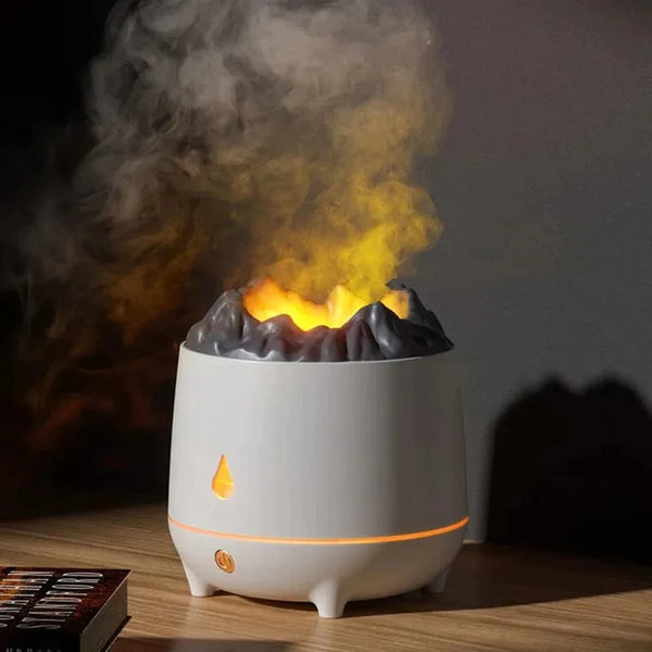 3D FLAME LIGHT LED AIR HUMIDIFIER ESSENTIAL USB OIL DIFFUSER