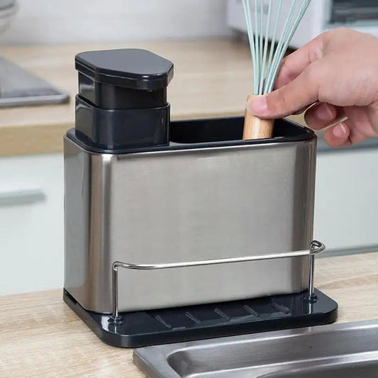 Sink Tidy With Soap Dispenser Metal